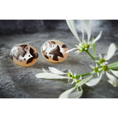 14kgfゴールデンオブシディアンのカービングチャーム 一点物