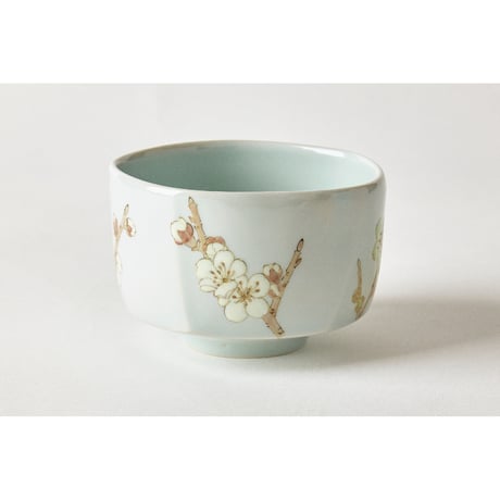 柴田有希佳　茶碗　白梅