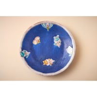 稲積佳谷　伝説の怪獣　クリスマス　九谷焼　オーバル　小皿 稲積佳谷 伝説の怪獣 クリスマス 九谷焼 オーバル 小皿 - メルカリ