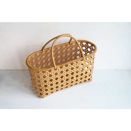 西本有さんの竹細工　八つ目買い物かご
