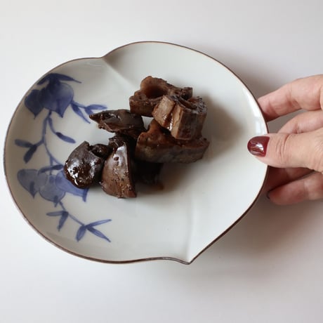 宮腰綾　九谷焼　桃果　5.5寸皿