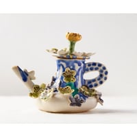 武田朋己　九谷焼　 花咲く酒器