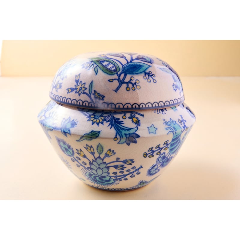 飴釉 蓋付き壺 【公式通販】