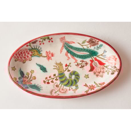 カラフェ　稲積佳谷　うつつ窯　九谷焼　伝説の怪獣柄 伝説の怪獣 小皿 A / うつつ窯 稲積佳谷