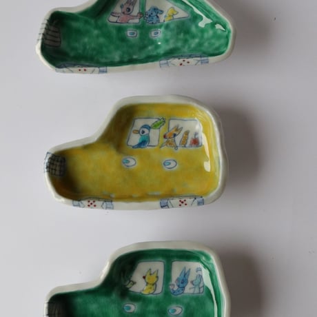 北尾正治・マキ　石のうつわ　車小皿