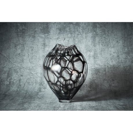 有永浩太さんスミガラスプレート2枚セット 21.5cm