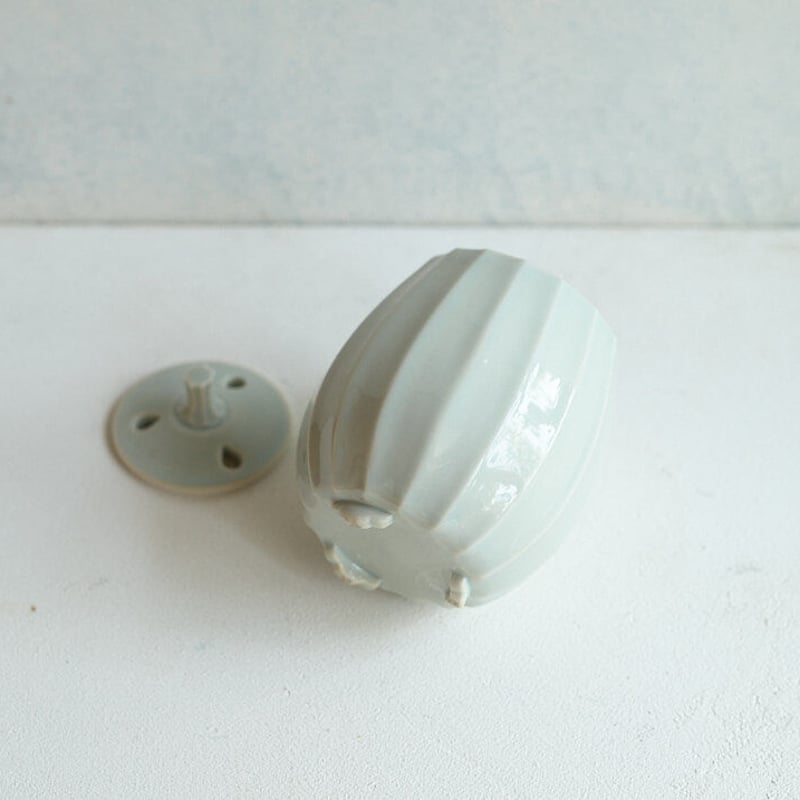 宮腰徳二 九谷焼 香炉 青磁 | HemingArts