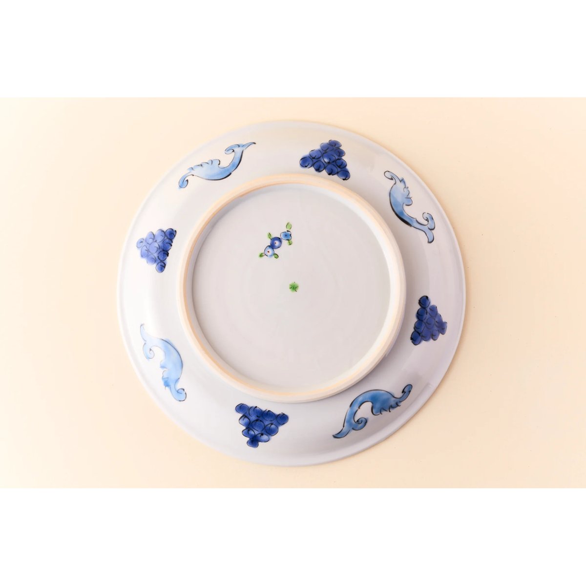 永井麻美子　皿　花柄　九谷焼 永井麻美子 九谷焼 トルコブルー 青花八寸皿 | HemingArts