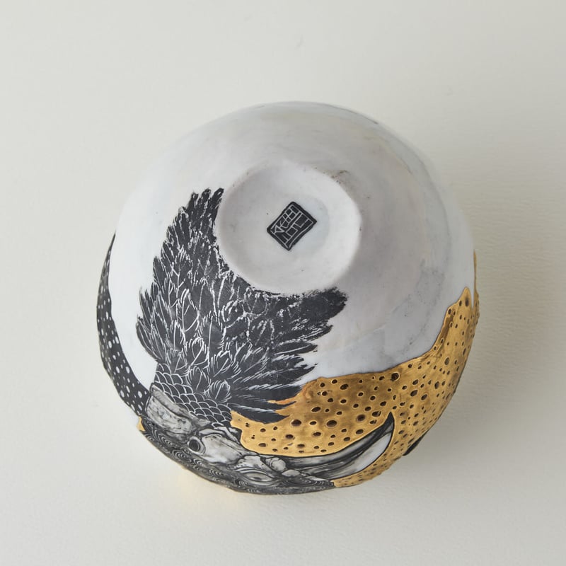 井上雅子 抹茶碗 鳥 | HemingArts