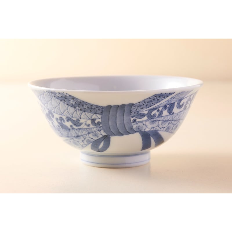 川上真子 九谷焼 飯茶碗 束ね熨斗 | HemingArts