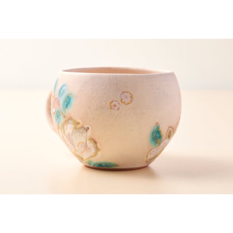 稲積佳谷　夢窓華　桃　丸マグカップ