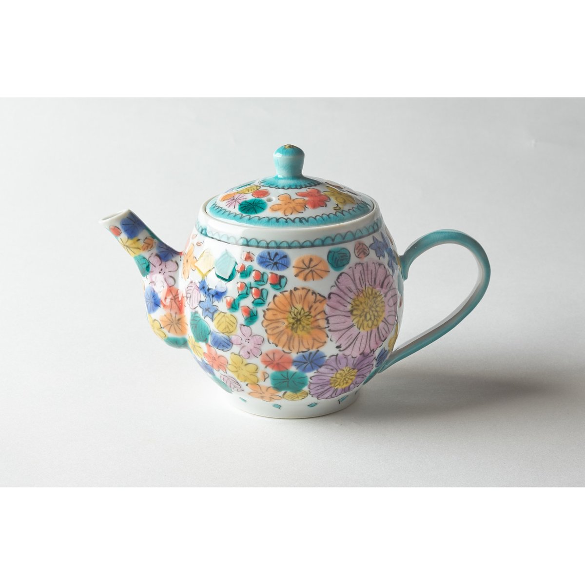 永井麻美子 九谷焼 ポット 百花手 | HemingArts