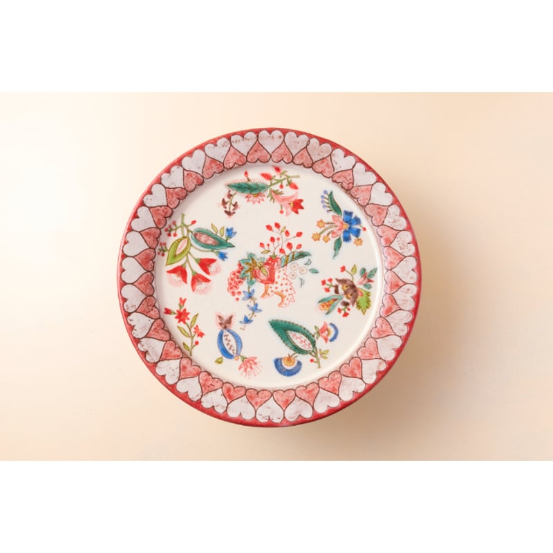 稲積佳谷 九谷焼 伝説の怪獣 ケーキスタンド 大 赤 a | HemingArts