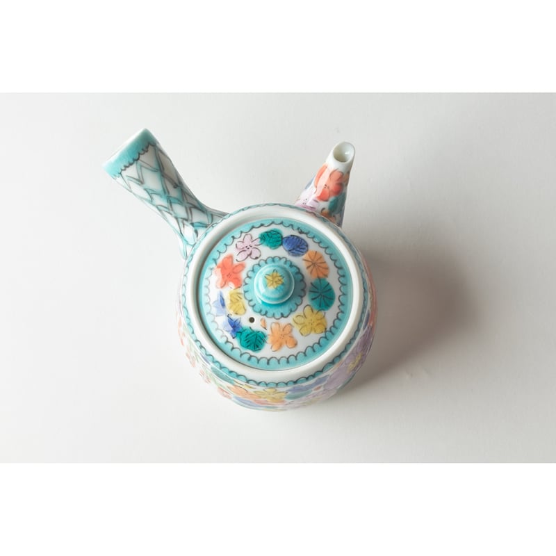 永井麻美子 九谷焼 急須 百花手 | HemingArts