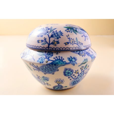 稲積佳谷　伝説の怪獣　蓋つき壺  青
