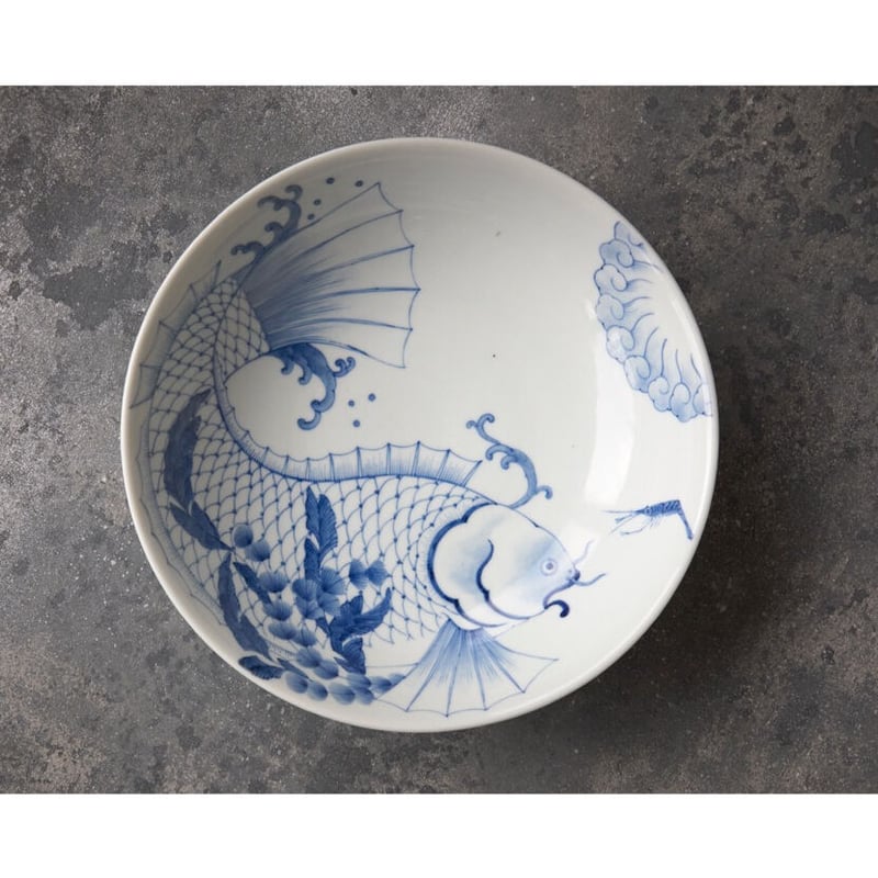 川上真子 九谷焼 藻魚盛り鉢 | HemingArts