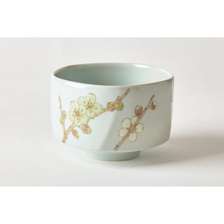 柴田有希佳　茶碗　白梅