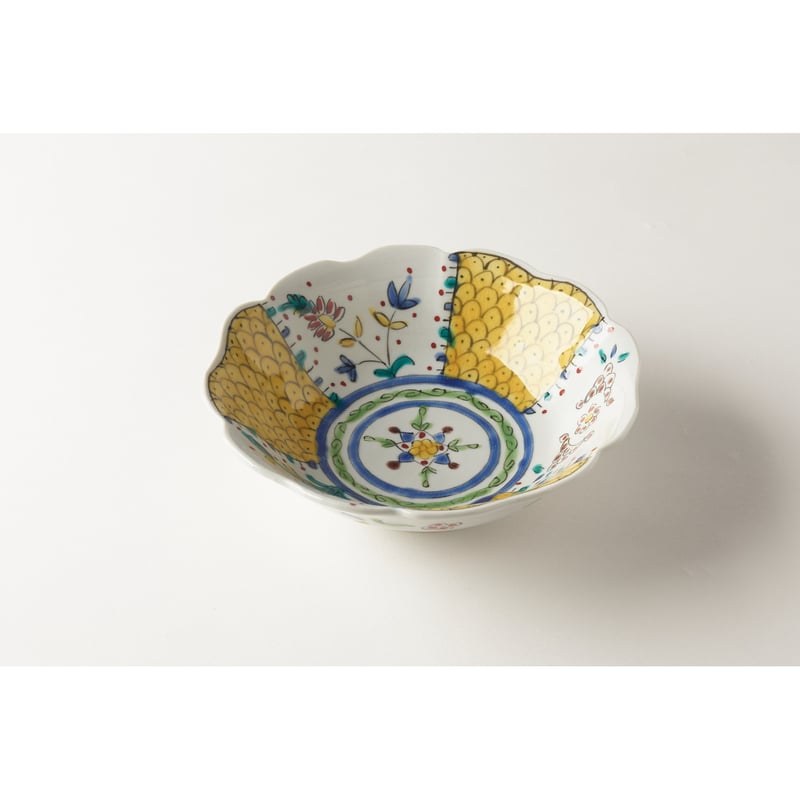 永井麻美子 九谷焼 トルコ文様 輪花鉢 | HemingArts