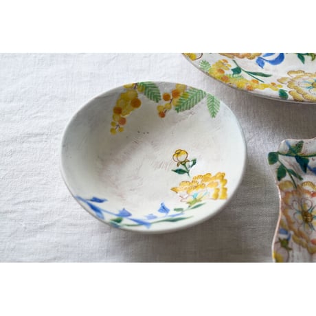 稲積佳谷　風の道　小鉢　白
