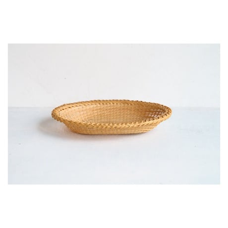 竹細工　菓子皿オーバル　受注作品