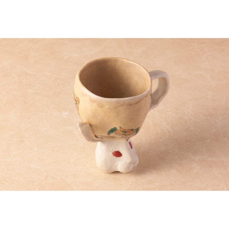 北井真衣 九谷焼 うさぎ高台カップ g バニー | HemingArts