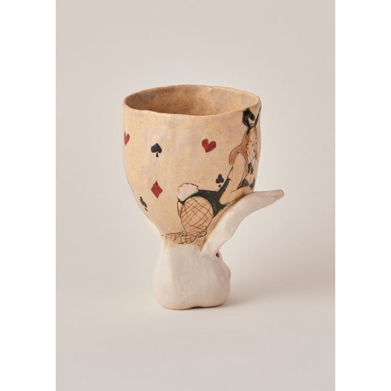 北井真衣 九谷焼 うさぎ高台カップ eバニー | HemingArts