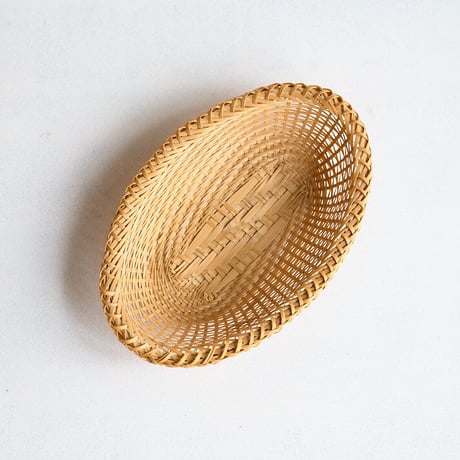 竹細工　菓子皿オーバル　受注作品