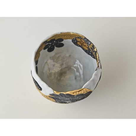 井上雅子　抹茶碗　鳥