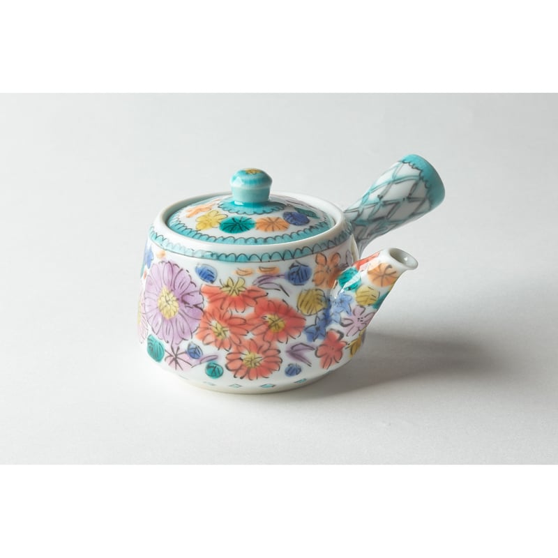 永井麻美子 九谷焼 急須 百花手 | HemingArts