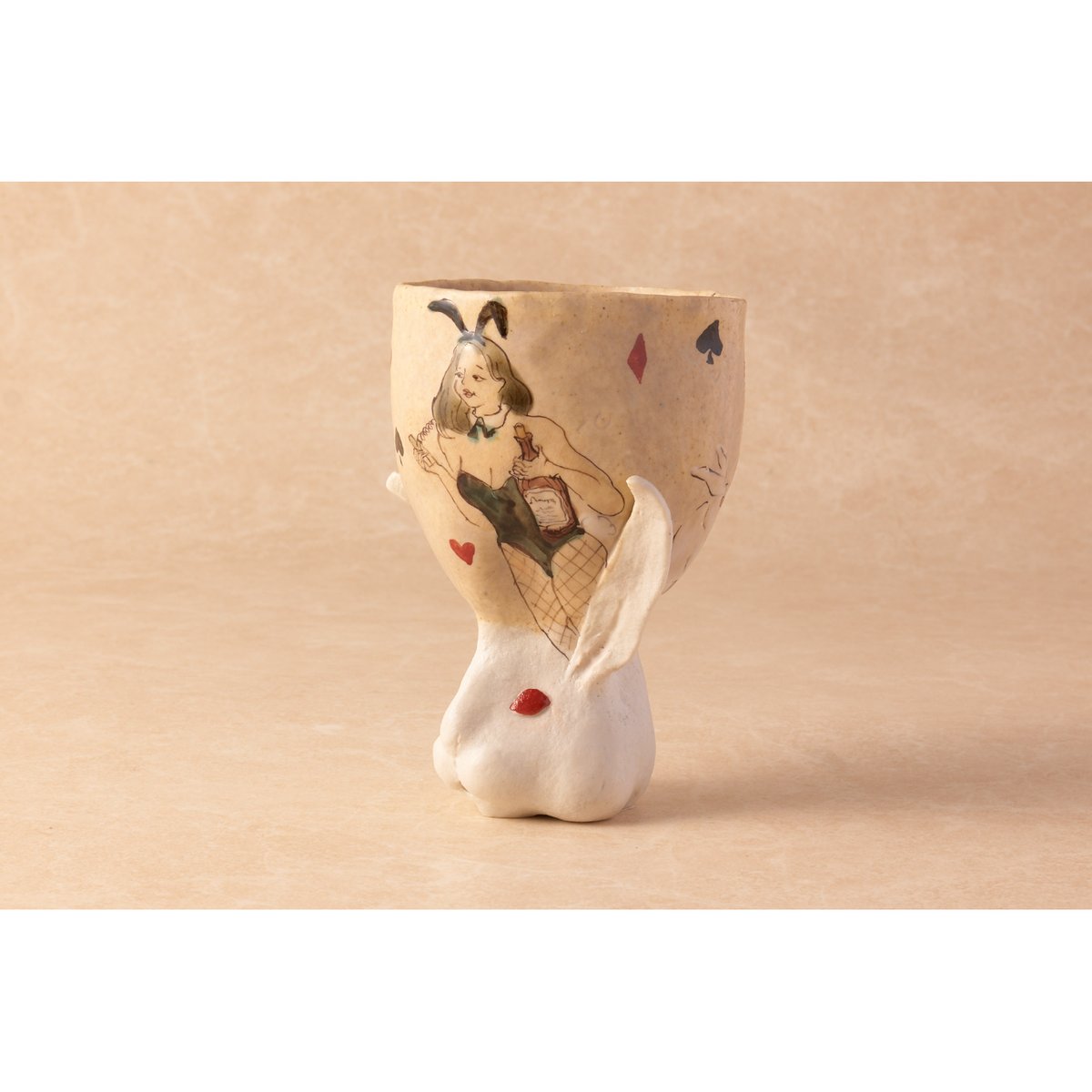 北井真衣 九谷焼 うさぎ高台カップ eバニー | HemingArts