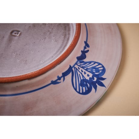 稲積佳谷　彼に日の　白　大皿
