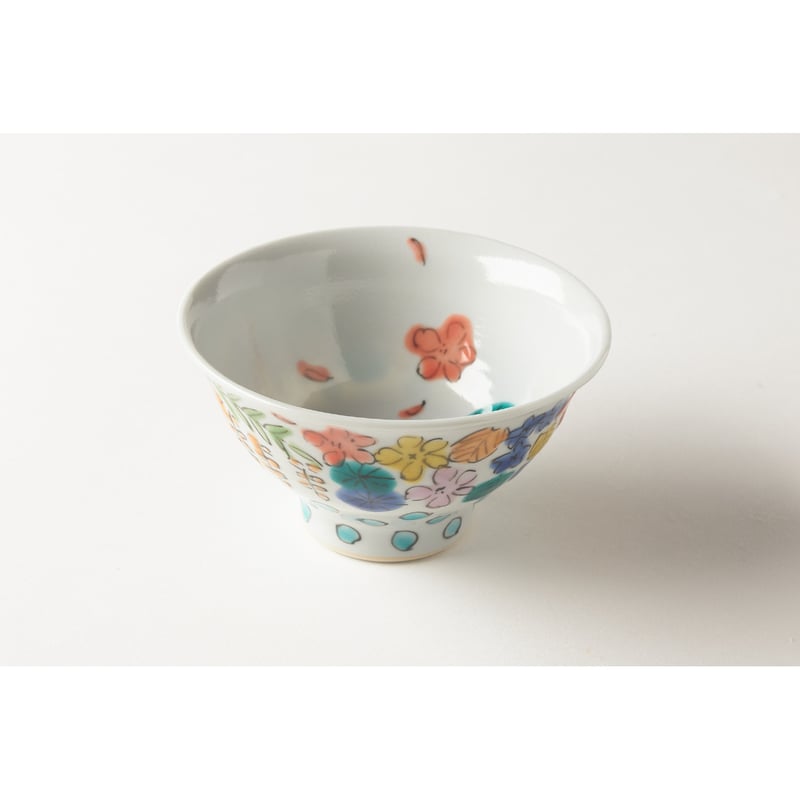 永井麻美子 百花手風輪花 小皿 【公式通販】