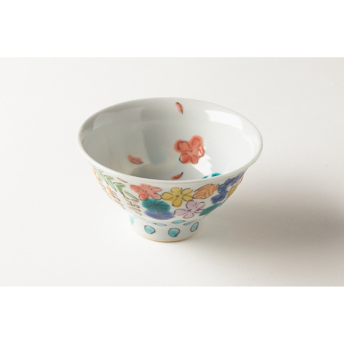 永井麻美子 九谷焼 百花手風 めし碗 小 | HemingArts