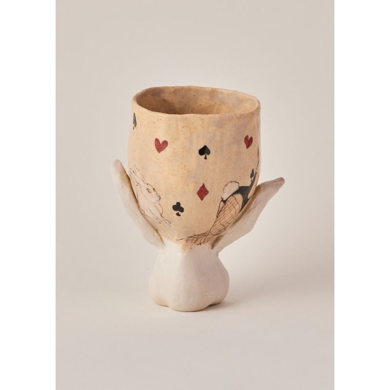 北井真衣 九谷焼 うさぎ高台カップ eバニー | HemingArts