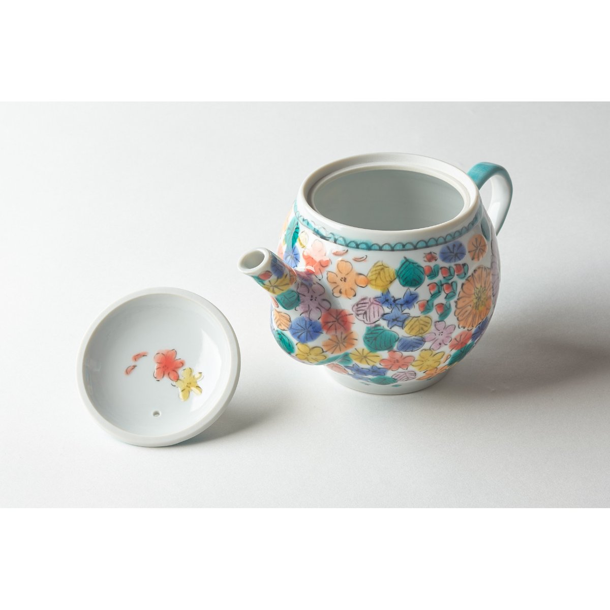 永井麻美子 九谷焼 ポット 百花手 | HemingArts