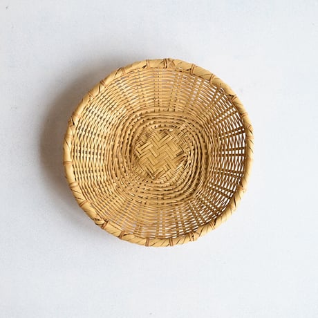 竹細工　蕎麦ざる高台つき　7寸22cm　受注作品