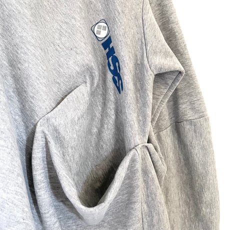 recommend bined sweat shirt with pocket グレー