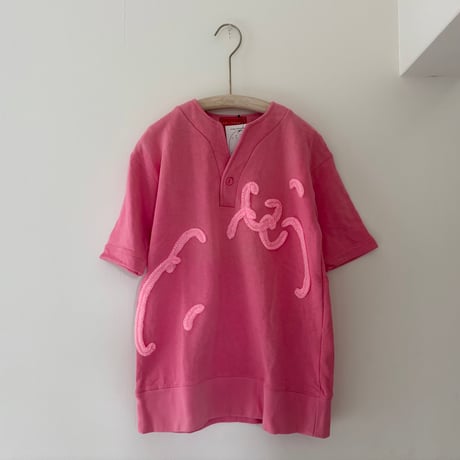 printed knit/ピンクスウェット