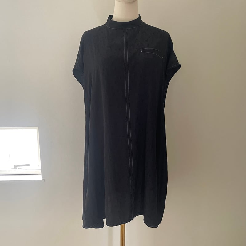 ラスト1☆Handkerchief tunic one-piece/black | tojikomi