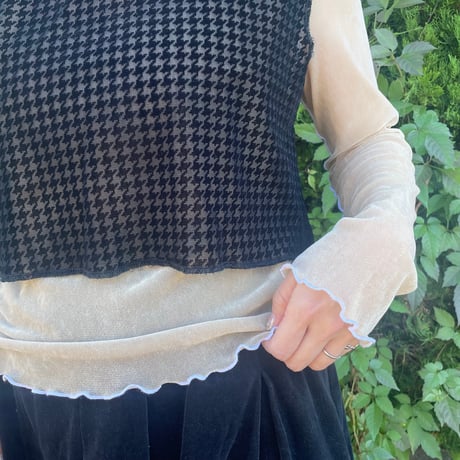 Lace nosleeve hoodie