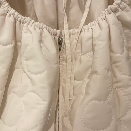 quilting camisole blouse/white