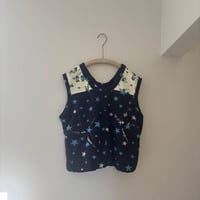 fleece vest/blue