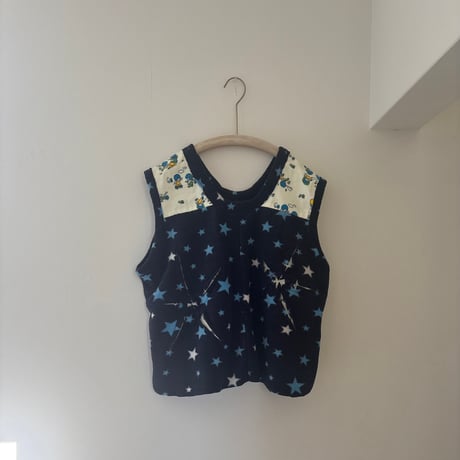 fleece vest/blue