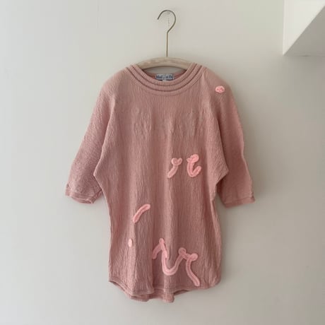printed knit/カットソー pink