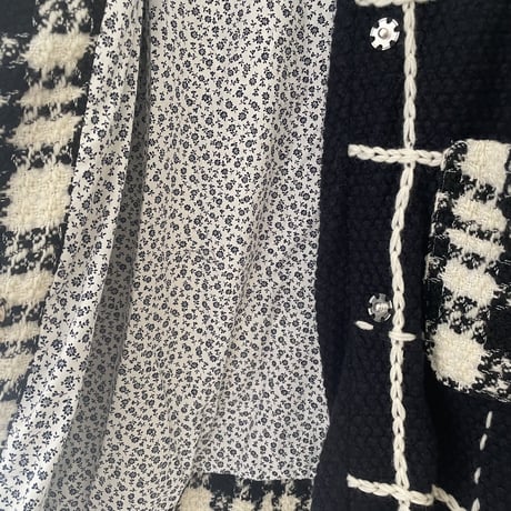 Black check coat