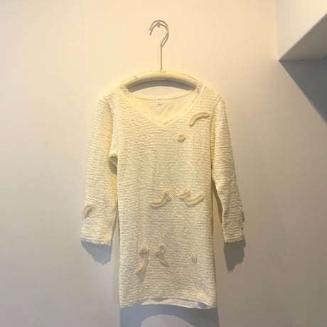 printed knit/トップス