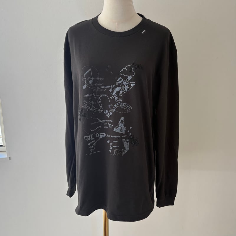 ロングTシャツ black | tojikomi