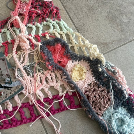 Flower crochet vest