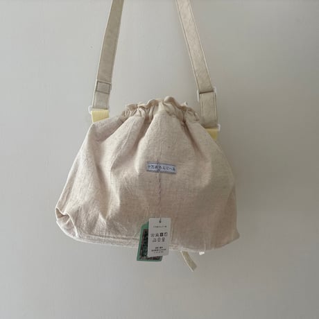 巾着結びbag アイボリー