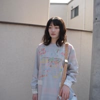 フェードビッグチェックワッシャーワンピース
